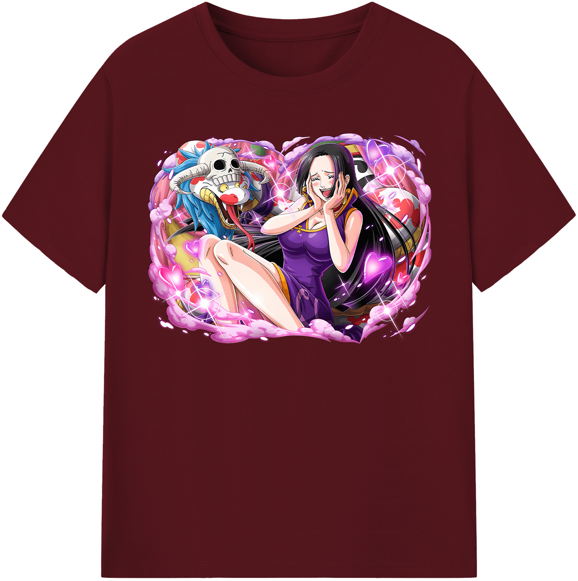 ワンピース ボア・ハンコック ONE PIECE Boa·Hancock 綿100％半袖Tシャツ（フロントプリント）